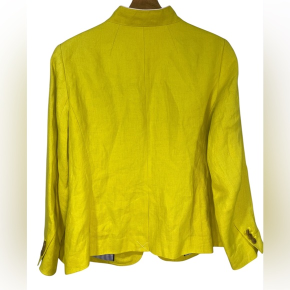 NWT Talbots Women's one button Yellow Blazer - Picture 2 of 8